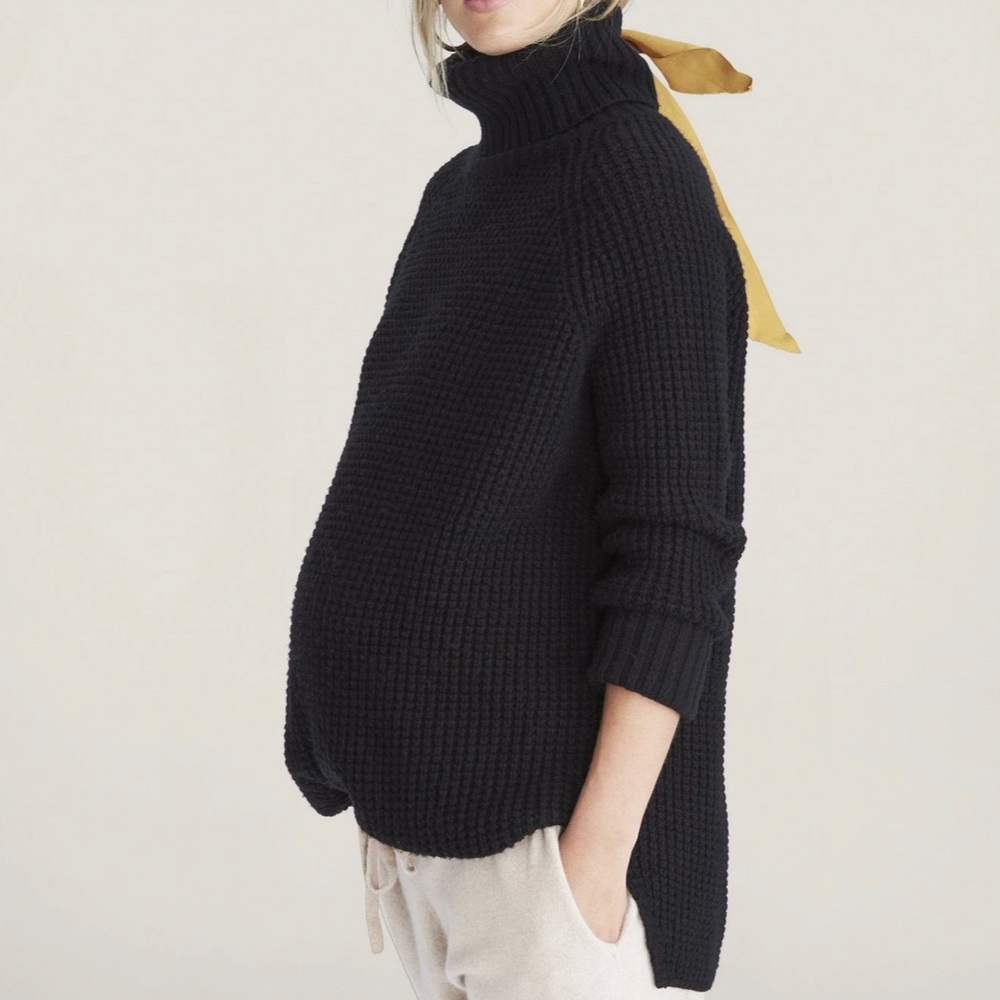 HATCH Waffle Turtleneck Sweater